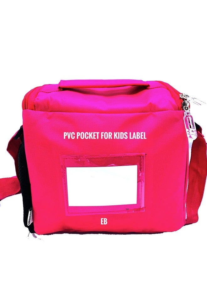 Echo Boomers Peppa Pig Printed Insulated Lunch Bag, Tiffin and Food Storage Bag for Work, Students, Office, Picnic, College & School with Bottle Holder & Multiple Zipper Pockets (Blue) - Image 3